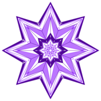 illustration en forme d'étoile de flocon de neige png