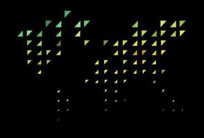 Dark Green, Yellow vector background with bubbles.