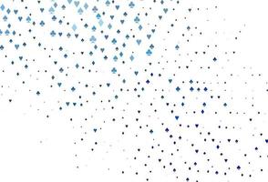 Light BLUE vector pattern with symbol of cards.