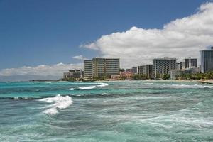 Waikiki beach panorama photo