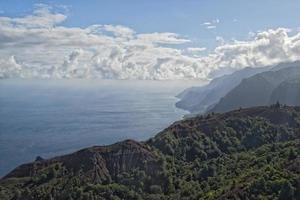 kauai napali coast aerial view photo