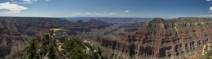 Grand Canyon view panorama from north rim photo