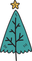 Hand Drawn christmas tree illustration png