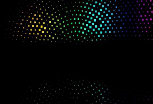 Dark Multicolor, Rainbow vector backdrop with rectangles, squares.