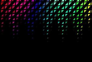 Dark Multicolor, Rainbow vector background with bubbles.