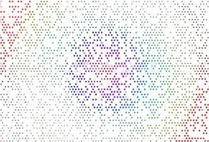 Light Multicolor, Rainbow vector backdrop with dots.