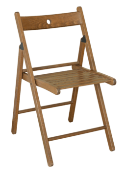 silla de madera aislada con trazado de recorte png