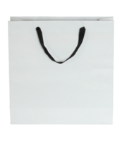 white paper bag isolated with clipping path for mockup png