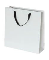 white paper bag isolated with clipping path for mockup png