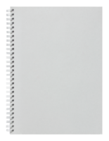 caderno espiral branco em branco isolado com traçado de recorte para maquete png