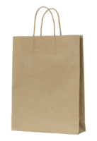 brown paper bag isolated with clipping path for mockup png