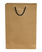 brown paper bag isolated with clipping path for mockup png