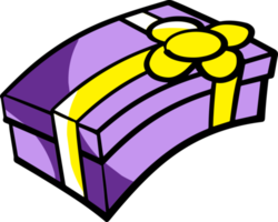 o pacote de caixa de presente definido para o conceito de celebração png