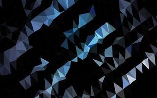 Light BLUE vector shining triangular background.