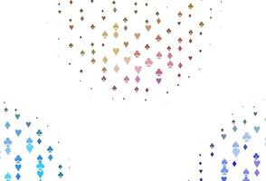 Light Multicolor, Rainbow vector layout with elements of cards.