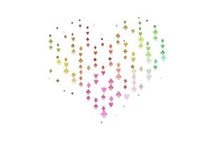 Light Multicolor, Rainbow vector layout with elements of cards.