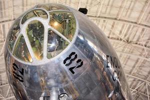 Washington DC, EE.UU. - 21 de junio de 2015 Boeing B-29 Superfortress Enola gay en Air Museum foto