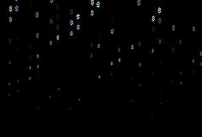 Dark BLUE vector pattern with Dollar.