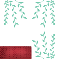 feuille esthétique décorative png