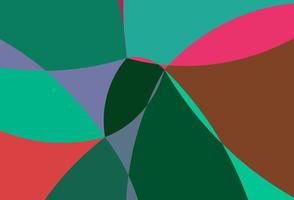 Dark Green, Red vector background with bent lines.