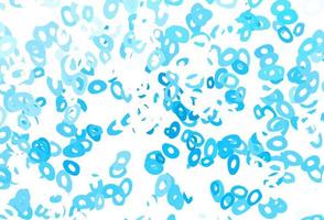 Light Blue, Yellow vector cover with spots.