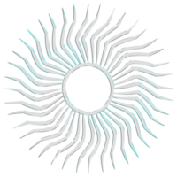 vorm holografische met metaal effect . reeks van etnisch ster, kader, rooster ,cirkel, circulaire, realistisch 3d veroorzaken. abstract vormen verzameling is een trending mengsel van meetkundig vormen png