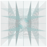 forme holographique avec effet métal . ensemble d'étoiles ethniques, cadre, grille, cercle, rendu 3d circulaire et réaliste. la collection de formes abstraites est un mélange tendance de formes géométriques png