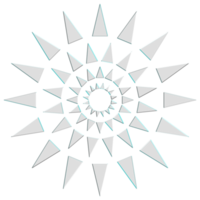 forme holographique avec effet métal . ensemble d'étoiles ethniques, cadre, grille, cercle, rendu 3d circulaire et réaliste. la collection de formes abstraites est un mélange tendance de formes géométriques png