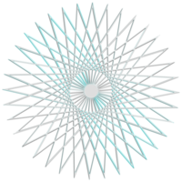 forme holographique avec effet métal . ensemble d'étoiles ethniques, cadre, grille, cercle, rendu 3d circulaire et réaliste. la collection de formes abstraites est un mélange tendance de formes géométriques png