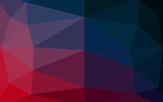 Dark Blue, Red vector shining triangular template.