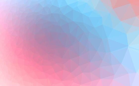 Light Blue, Red vector shining triangular background.