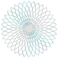 forme holographique avec effet métal . ensemble d'étoiles ethniques, cadre, grille, cercle, rendu 3d circulaire et réaliste. la collection de formes abstraites est un mélange tendance de formes géométriques png