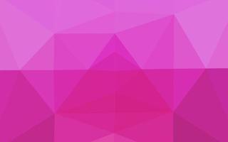 Light Pink vector shining triangular pattern.