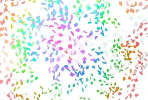 Light multicolor, rainbow vector backdrop with abstract shapes.