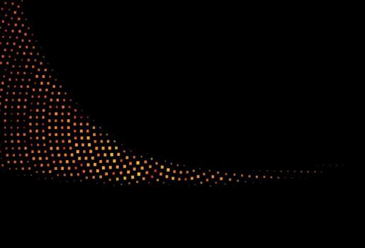 Fondo de vector naranja oscuro con rectángulos.