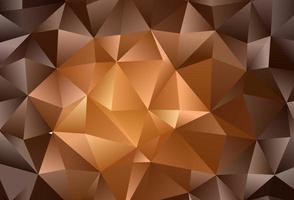 Dark Orange vector abstract polygonal layout.