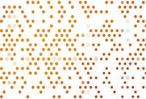 Light Orange vector template with circles.