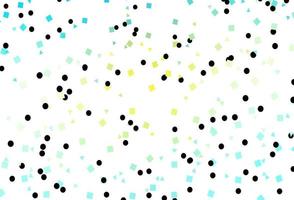 Light Blue, Yellow vector pattern in polygonal style with circles.