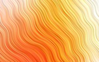 Light Yellow, Orange vector pattern with liquid shapes.