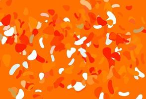 Light orange vector pattern with chaotic shapes.