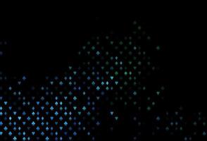 Dark Blue, Green vector layout with elements of cards.