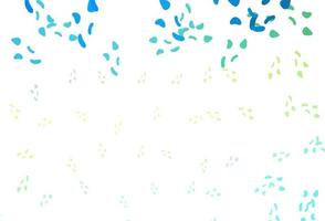 Light Blue, Yellow vector pattern with chaotic shapes.