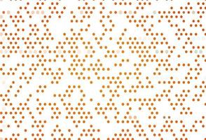 Light Orange vector background with bubbles.