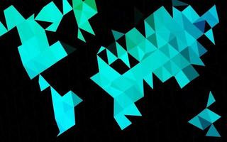 Dark Blue, Green vector abstract polygonal texture.