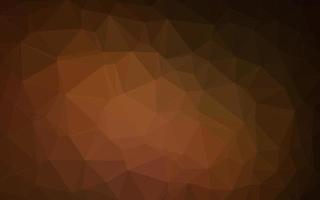 Dark Orange vector abstract polygonal layout.