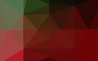 Dark Green, Red vector blurry triangle pattern.