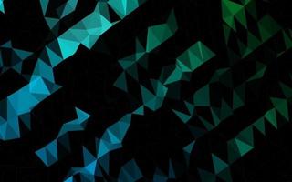 Diseño abstracto de polígono vectorial azul oscuro y verde. vector