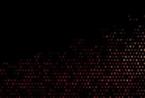 Dark orange vector layout with latin alphabet.