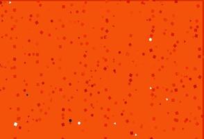 Light Orange vector template with crystals, circles, squares.