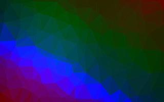 Dark Multicolor, Rainbow vector triangle mosaic texture.